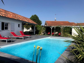 CAPBRETON entre centre et plage Villa DEUMIER avec piscine 12 personnes #0606